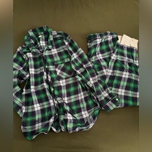 Aerie plaid pajama set